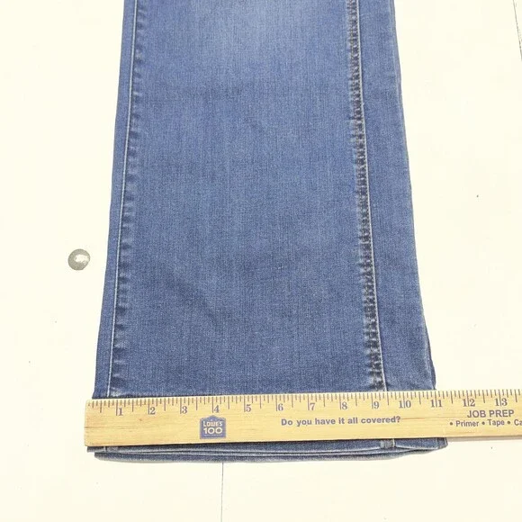 Women's Blue Wide-Leg Jeans - Picture 7 of 8